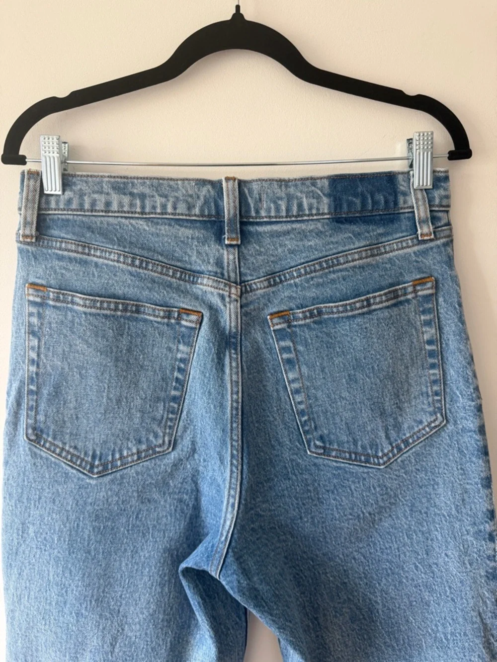 Abercrombie & Fitch 90s Straight High Rise Jeans Light Wash Size 29 - Picture 4 of 12